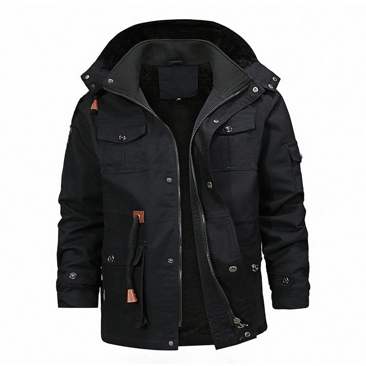 Herren robuste Utility-Jacke mit warmem Innenfutter Drune