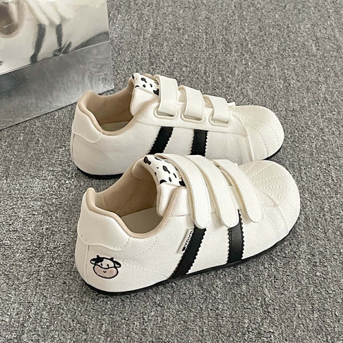 Damen Sneakers mit Velcro-Verschluss und lustigem Tierdesign Drune