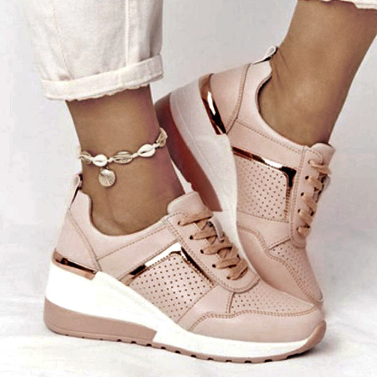 Damen modische Sneakers mit atmungsaktivem Obermaterial und stabiler Sohle Drune