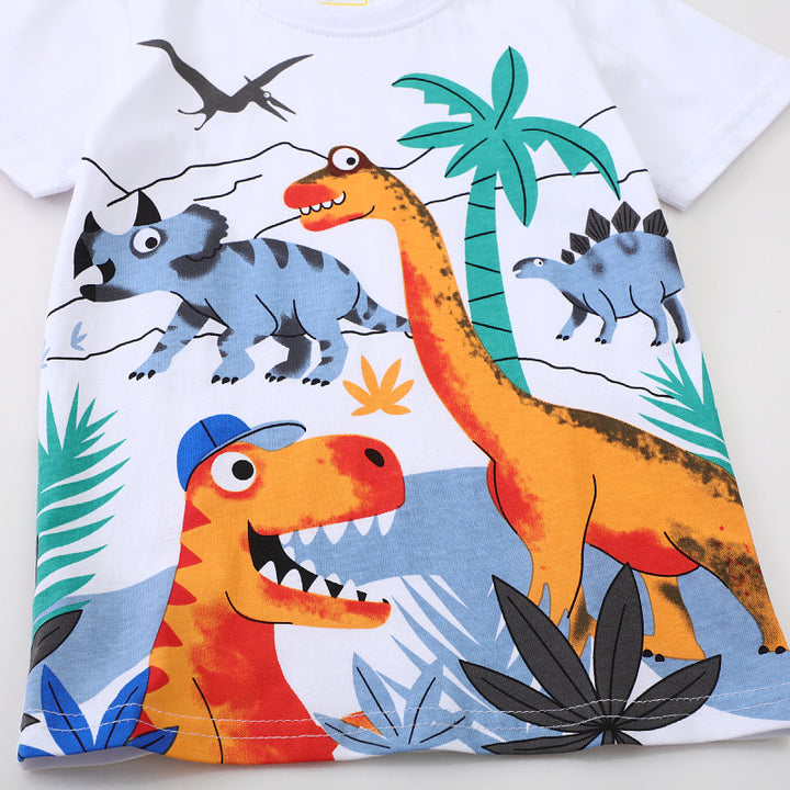 Kinder T-Shirt mit lebendigem Dinosaurier-Motiv Drune