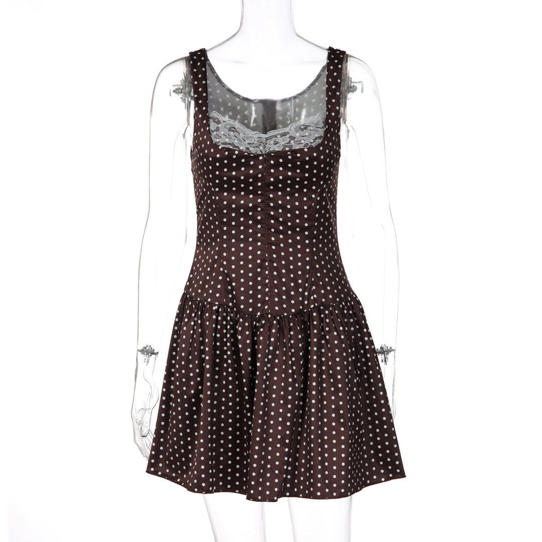 Damen Kleid mit schmeichelndem Schnitt und Spitzendetails Drune