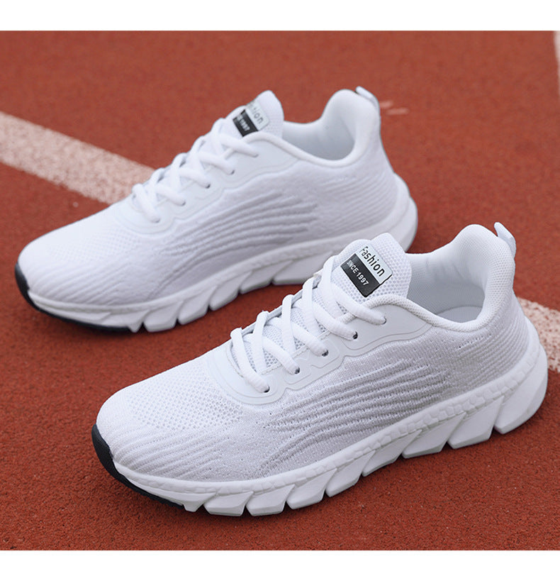 Damen nan atmungsaktive leichte Stricksneaker mit viskoelastischer Komfortsohle Drune
