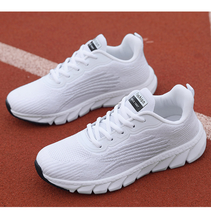 Damen nan atmungsaktive leichte Stricksneaker mit viskoelastischer Komfortsohle Drune