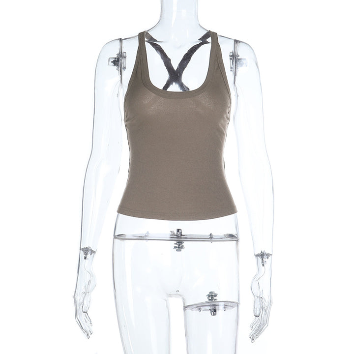 Damen Sportliches Racerback-Top Drune