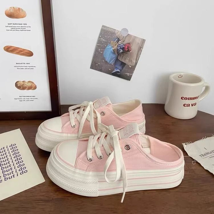 Damen Bequeme und lässige Plateau Sneakers Drune