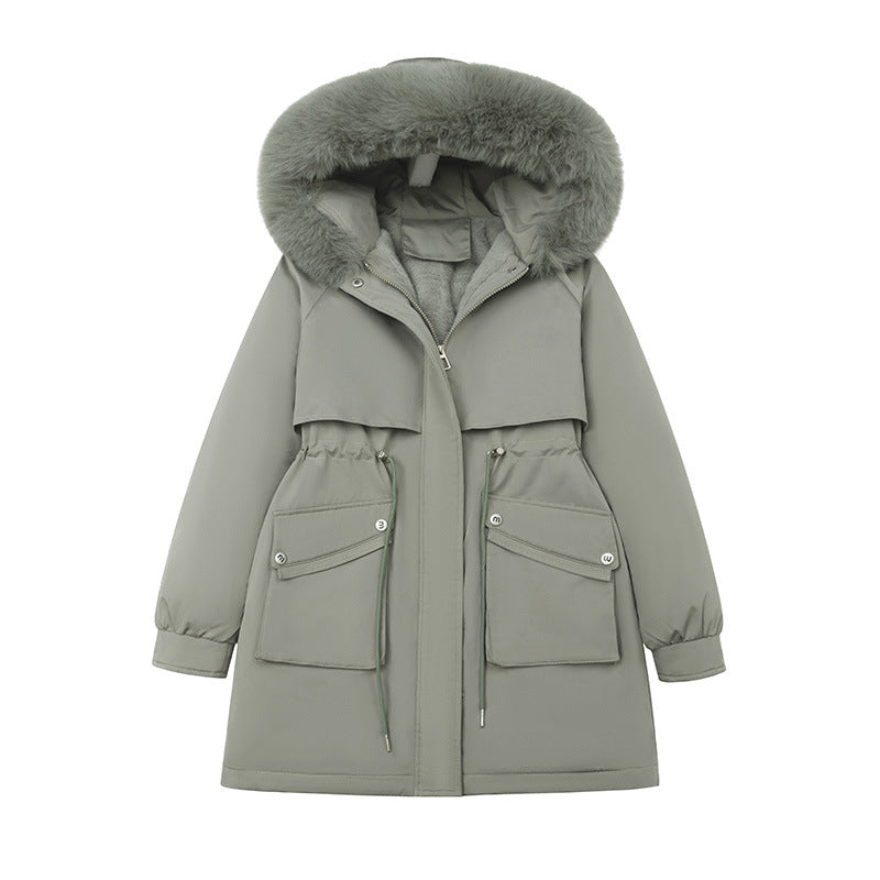 Damen Modischer Winterparka mit kuscheligem Innenfutter und praktischen Taschen Drune