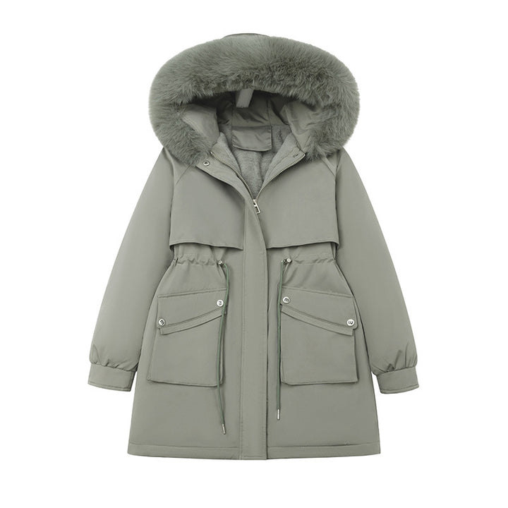 Damen Modischer Winterparka mit kuscheligem Innenfutter und praktischen Taschen Drune