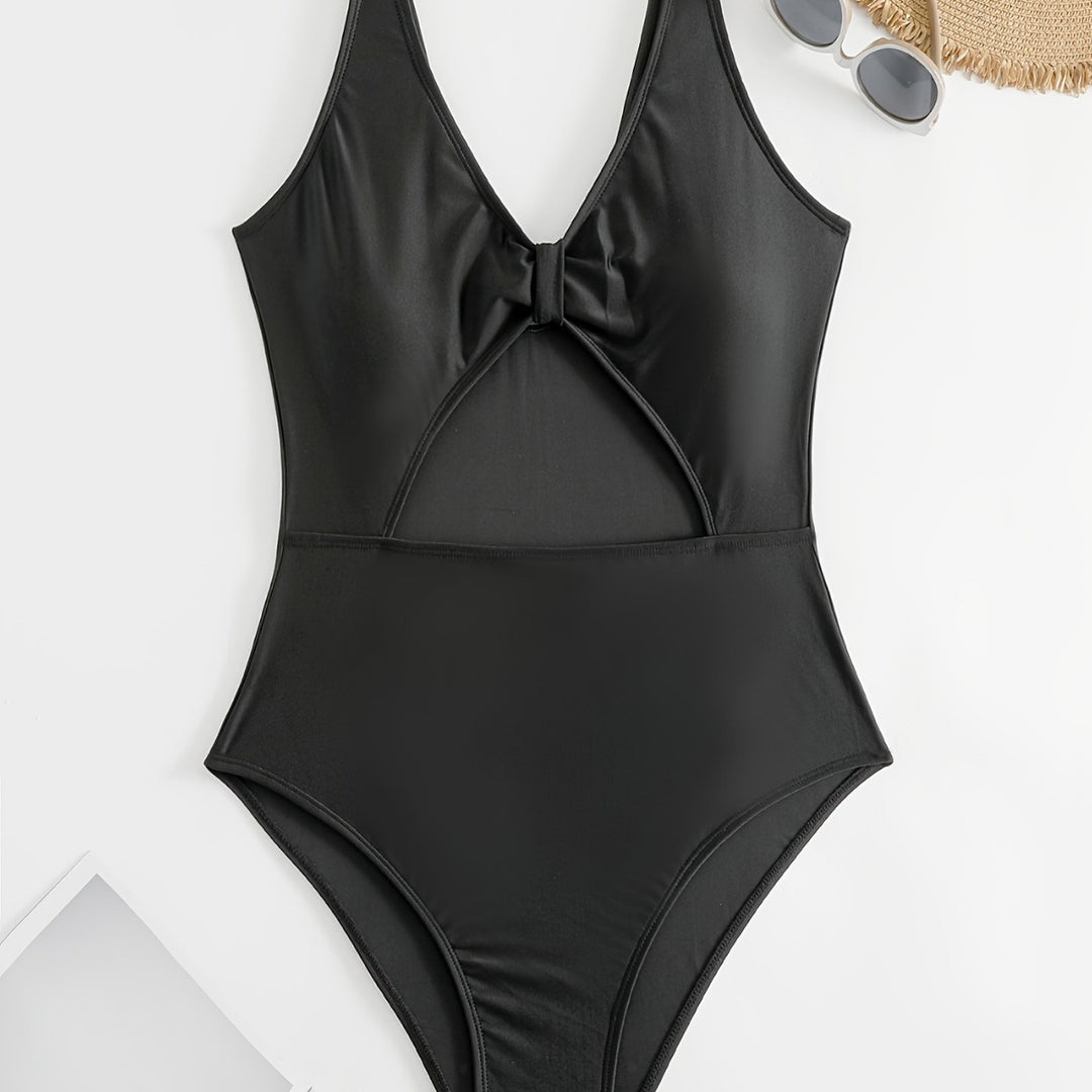 Damen Einteiliger Badeanzug mit modischem Cut-Out-Design Drune