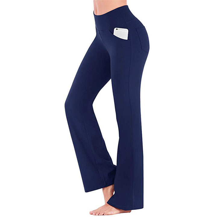 Damen Yoga-Hose mit hohem Bund und flared Schnitt Drune