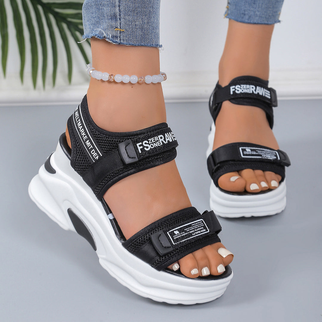 Damen Sportliche Sandalen mit innovativer Dämpfung und verstellbaren Riemen Drune