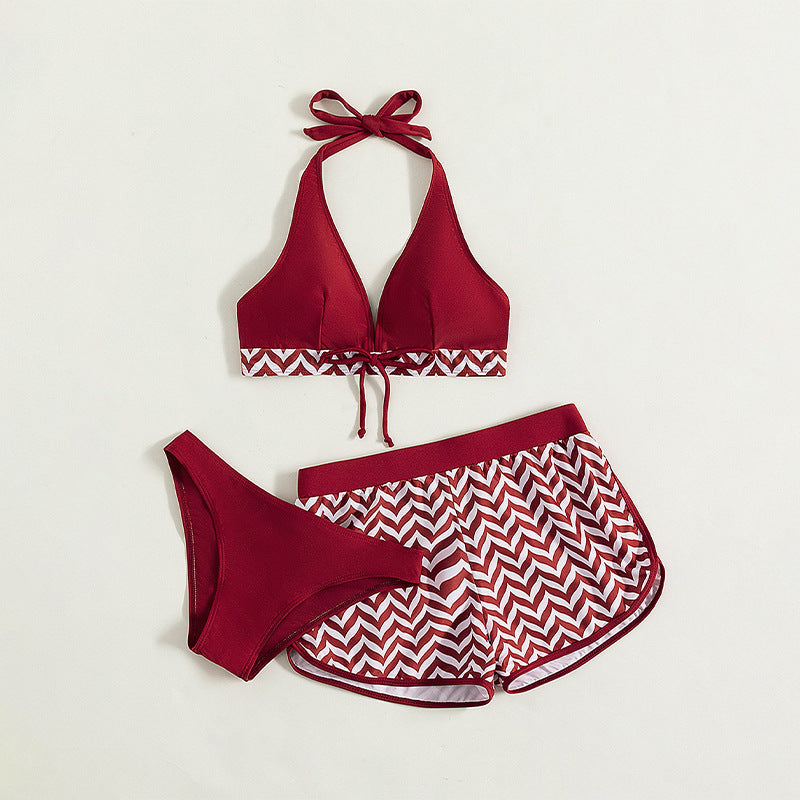 Damen Bikini-Set mit sportlichem Oberteil und bequemen Shorts Drune