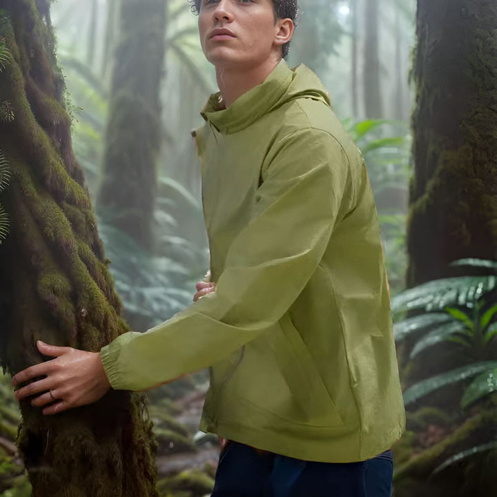 Herren wetterfeste Utility-Jacke mit verstellbarem Kapuzensystem Drune