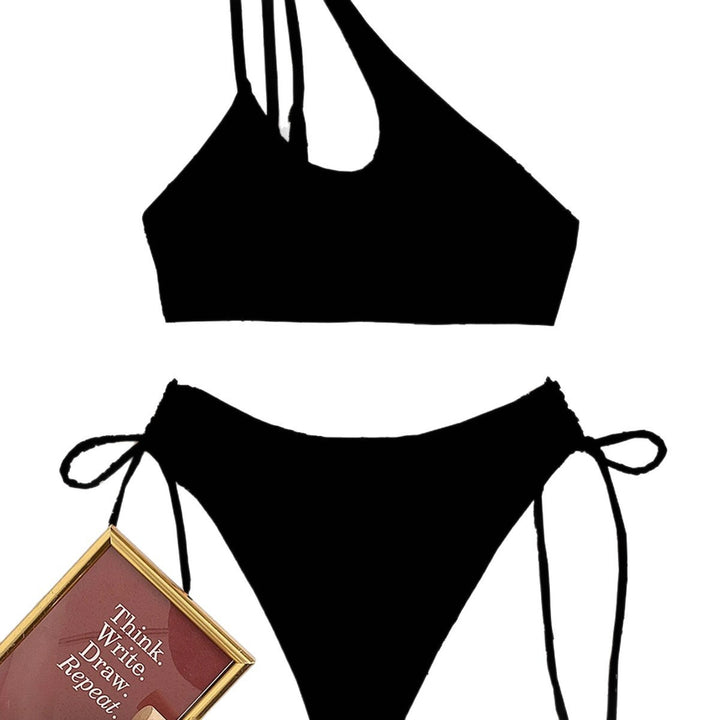 Damen Einseitiger Bikini mit asymmetrischem Schnitt Drune