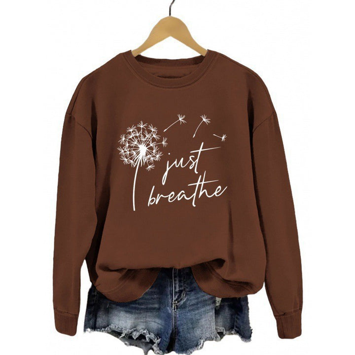 Damen Sweatshirt mit inspirierendem Pusteblumen-Motiv Drune