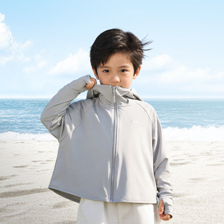 Jungen funktionale UV-Schutzjacke mit Kapuze Drune