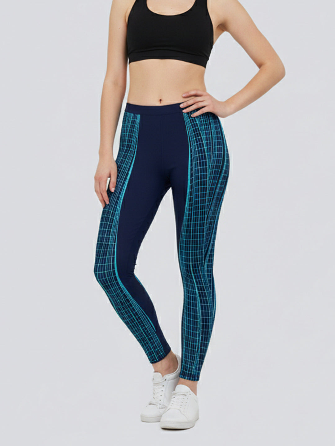 Damen Sportleggings mit stylischem Sternen-Design und hohem Bund Drune