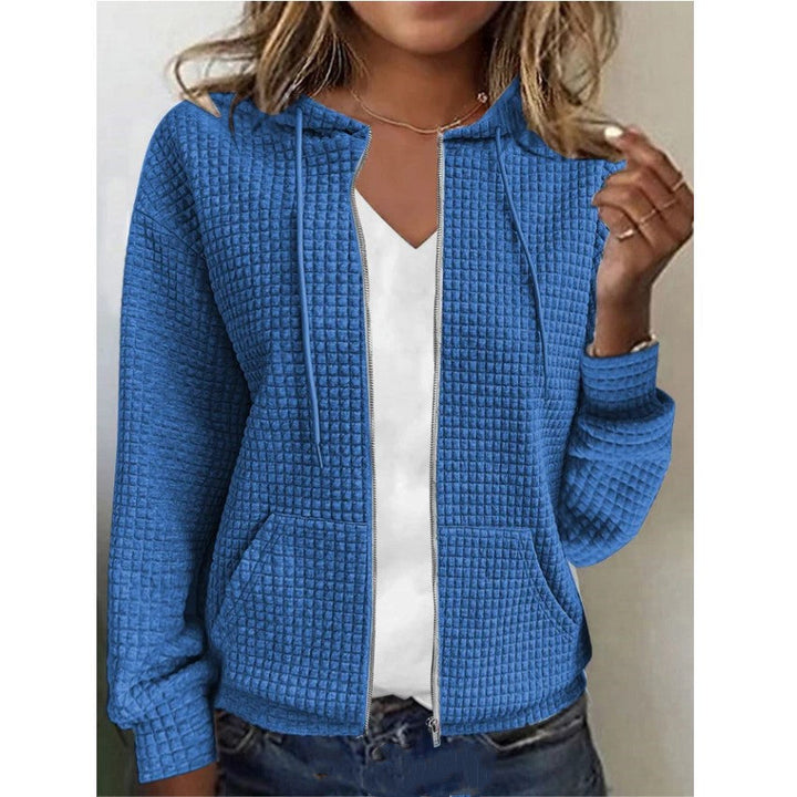 Damen Fleecejacke mit Strukturiertem Waffelmuster Drune