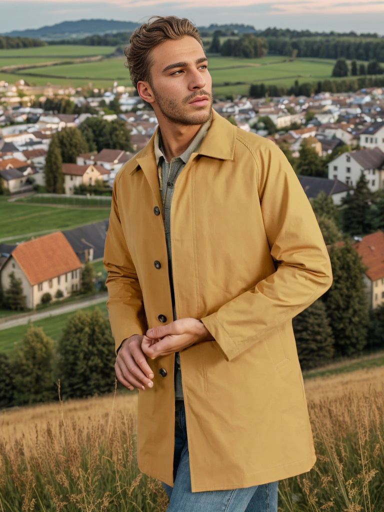 Herren wetterfeste Übergangsjacke mit praktischen Taschen Drune