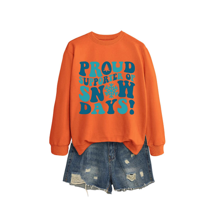 Damen Sweatshirt mit kreativem Aufdruck und lässigem Schnitt Drune
