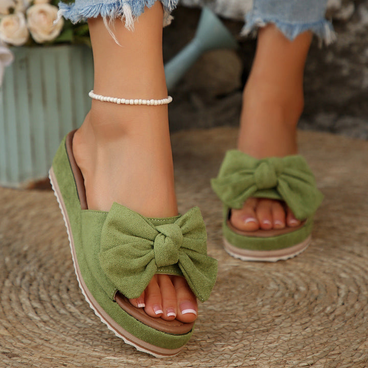 Damen Bequeme Sandalen mit modischem Schleifen-Design Drune