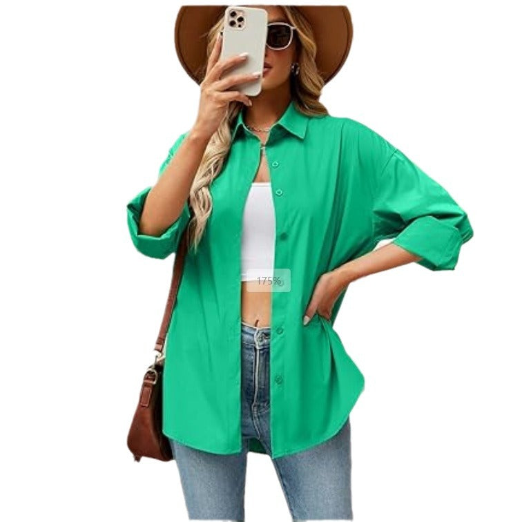 Damen Leichte und luftige Overshirtbluse Drune