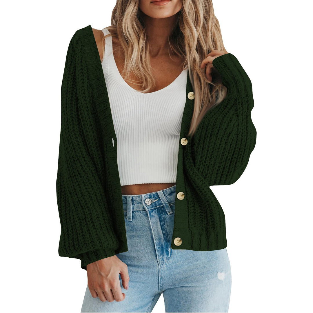 Damen Strickjacke mit grobem Muster und modischem Schnitt Drune