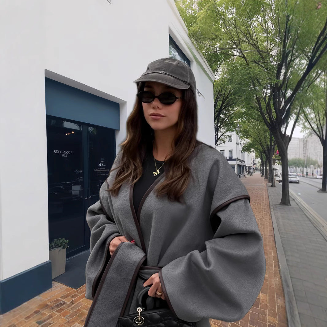 Damen Kimono-Style Überwurf Drune