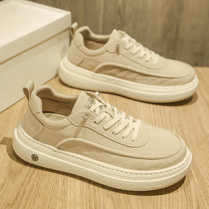 Damen Komfortable Sneakers aus hochwertigem Leder mit dämpfender Laufsohle Drune