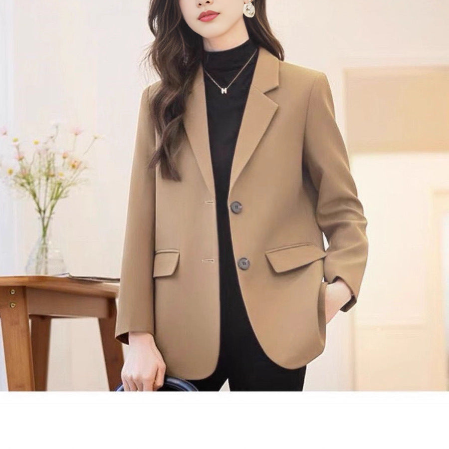 Damen eleganter Blazer mit strukturiertem Schnitt und zeitlosen Details Drune