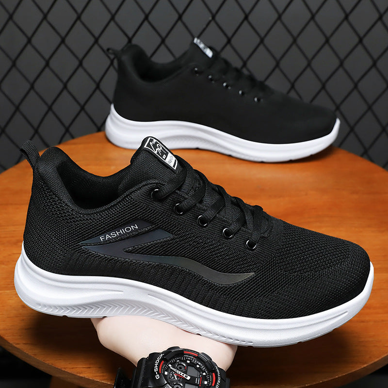 Unisex nan leichte Strickfreizeitsneaker mit gepolsterter Fersenstütze und rutschfester Profilsohle Drune