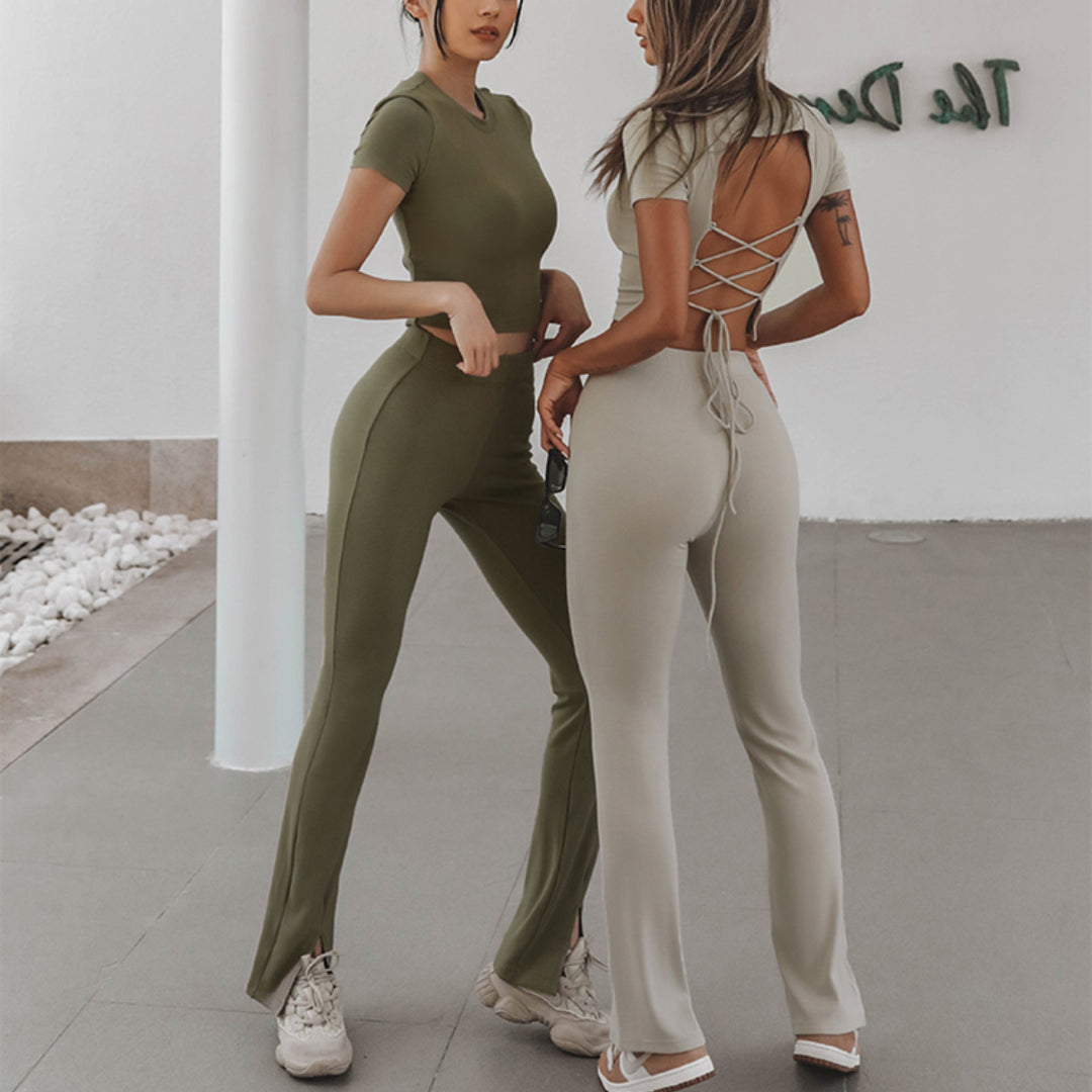 Damen Crop-Top mit sportlichem Schnitt Drune
