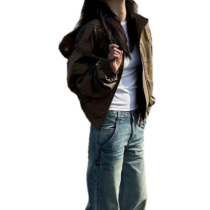Damen Übergangsjacke mit voluminösen Ärmeln Drune
