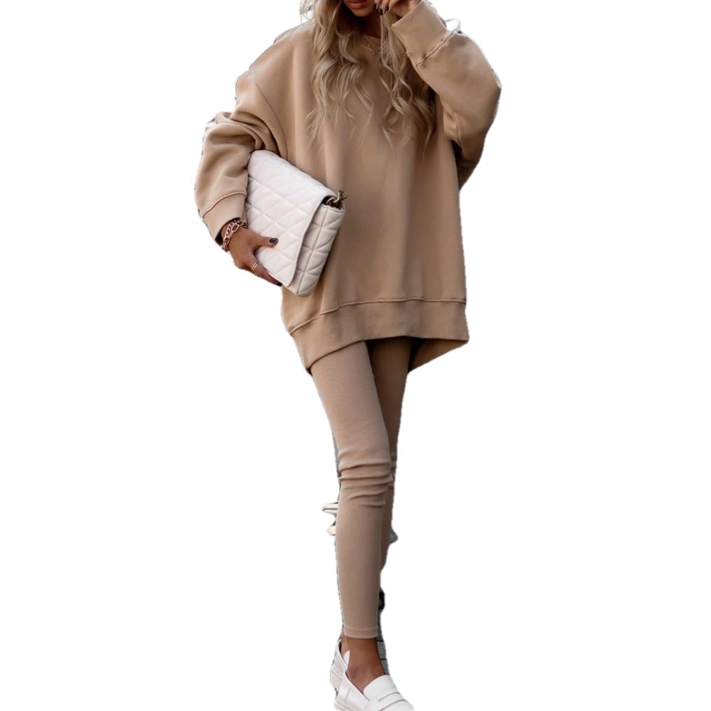 Damen Oversized Sweatshirt mit gestepptem Design und Komfort Fit Drune