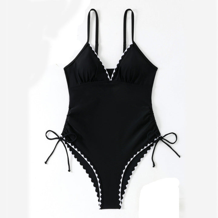 Damen Eleganter und femininer Badeanzug mit verstellbaren Trägern Drune