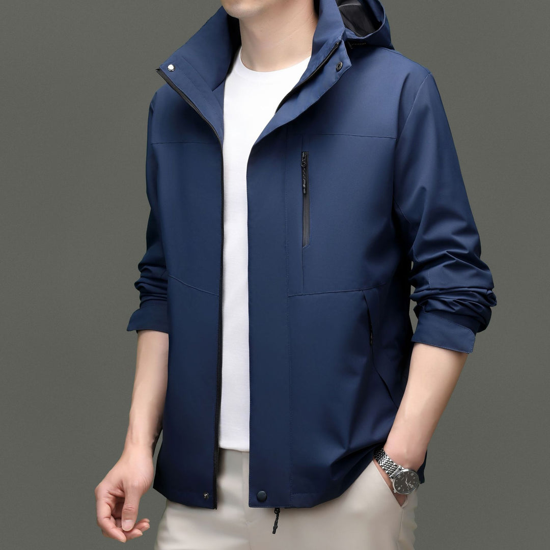Herren Übergangsjacke mit stylischem Stehkragen und atmungsaktiven Eigenschaften Drune