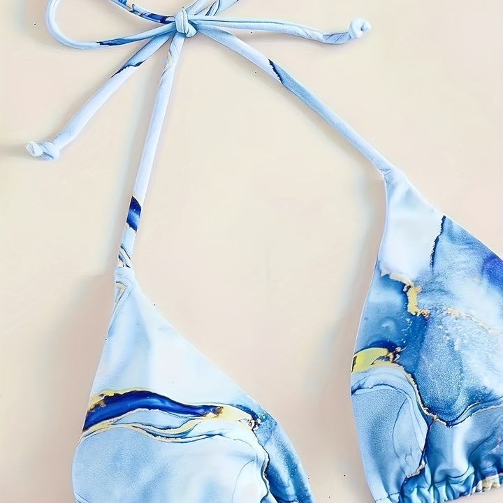Damen Triangel-Bikini mit modischem Wickelrock Drune
