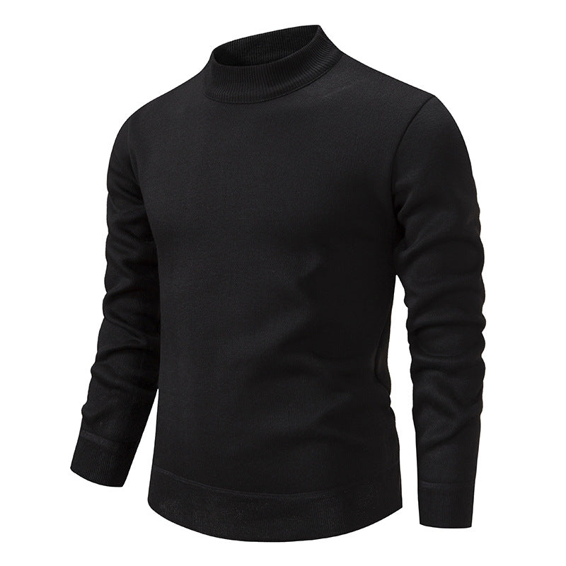 Herren Hochwertiger Strickpullover mit modernem Stehkragen Drune