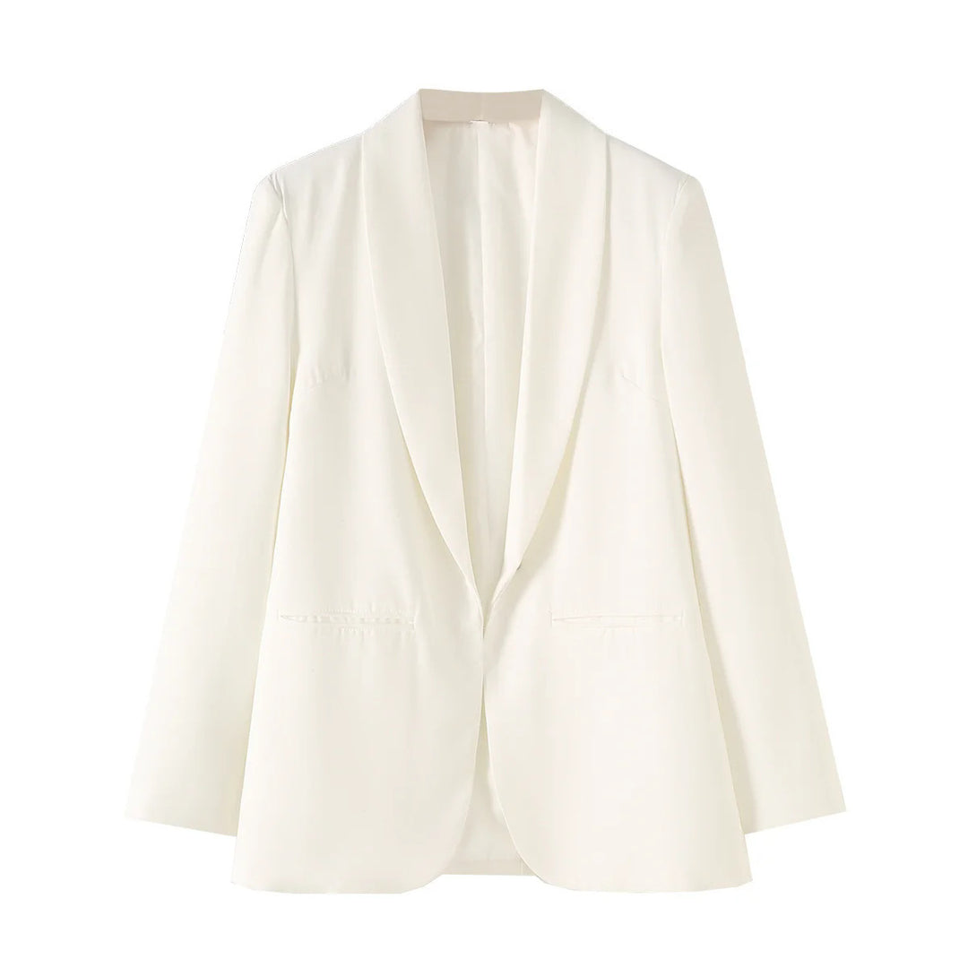Damen eleganter Blazer mit modernem Schnitt und praktischen Taschen Drune
