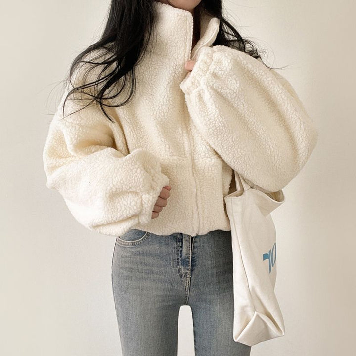 Damen Oversized Fleecejacke Drune