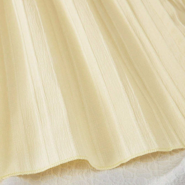 Damen Maxikleid mit zarten Rüschen und verstellbaren Spaghettiträgern Drune