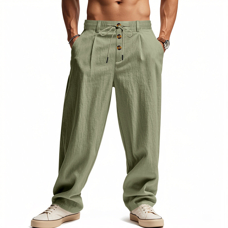 Herren Leinenhose mit Atmungsaktiv & Verstellbarer Kordelzug | Drune V2