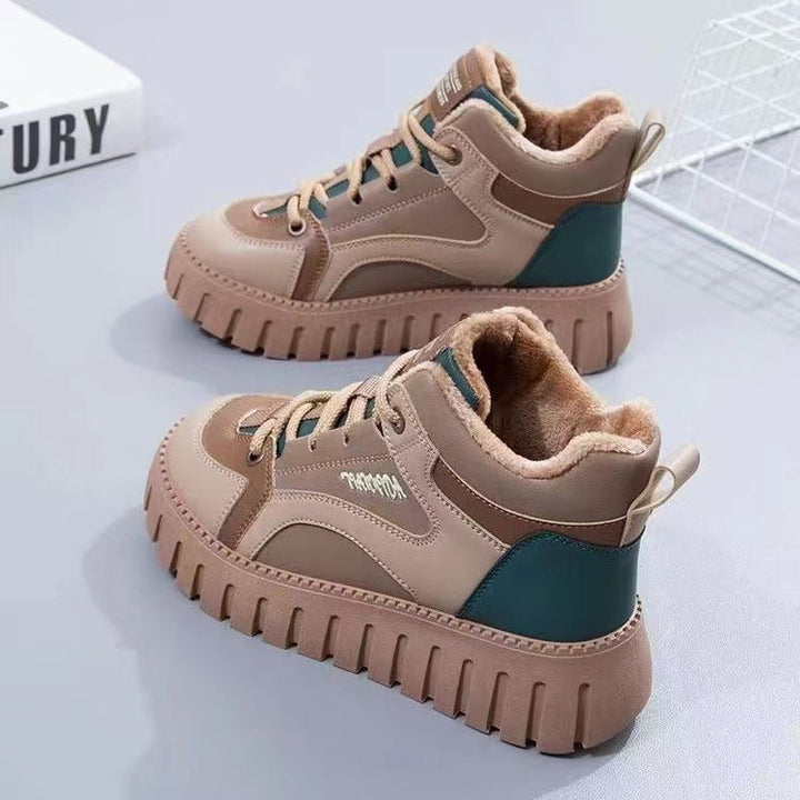 Damen Sportliche High-Top Sneakers mit gefüttertem Innenbereich und rutschfester Sohle Drune