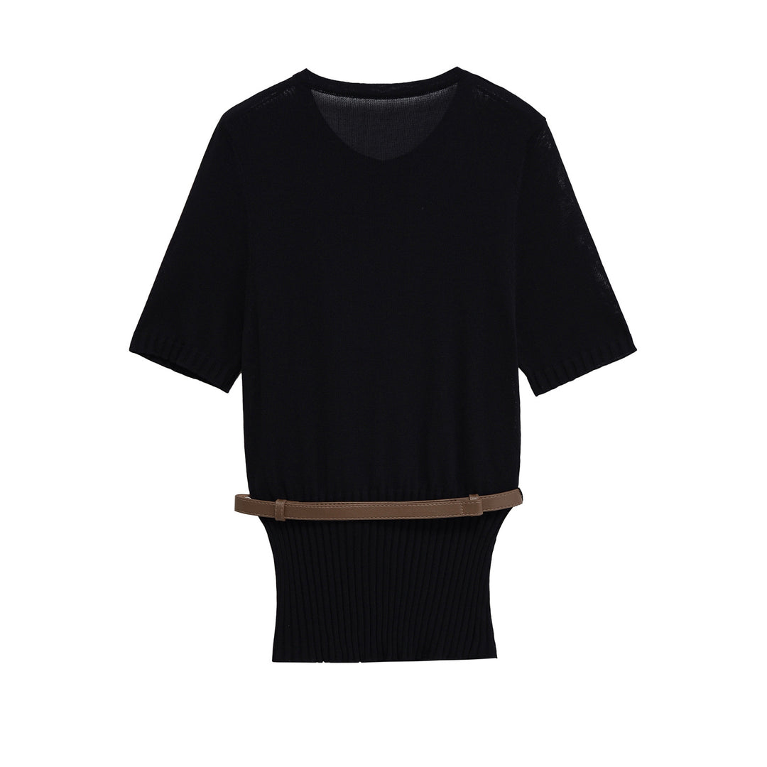 Damen elegante Strickjacke mit tailliertem Design Drune