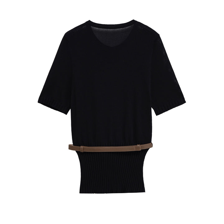 Damen elegante Strickjacke mit tailliertem Design Drune
