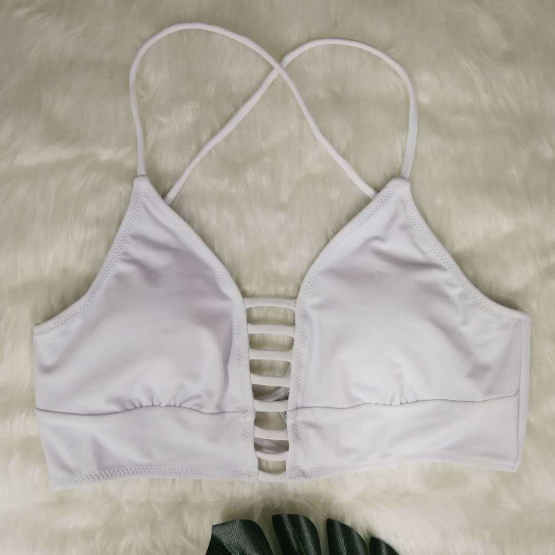 Damen Bikini-Set mit verspieltem Rüschendesign und hoch geschnittenen Höschen Drune
