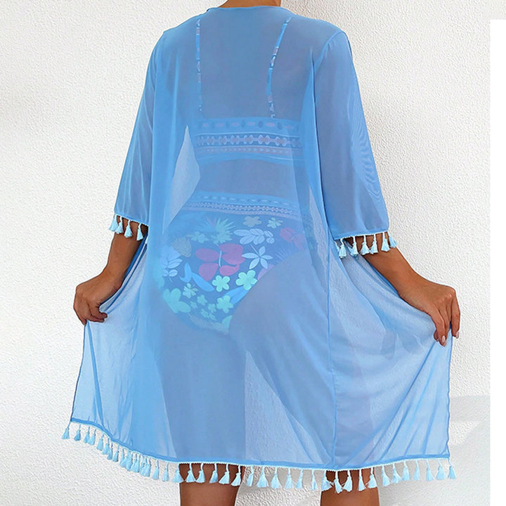 Damen Transparente Strandrobe Drune