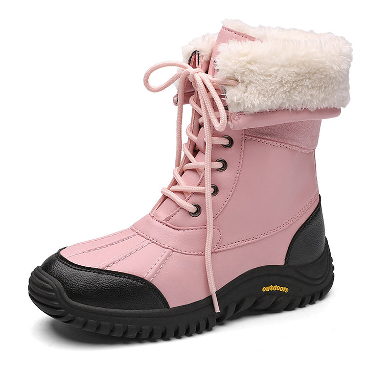 Damen Winterstiefel mit isolierter Fütterung und rutschfester Gummisohle Drune
