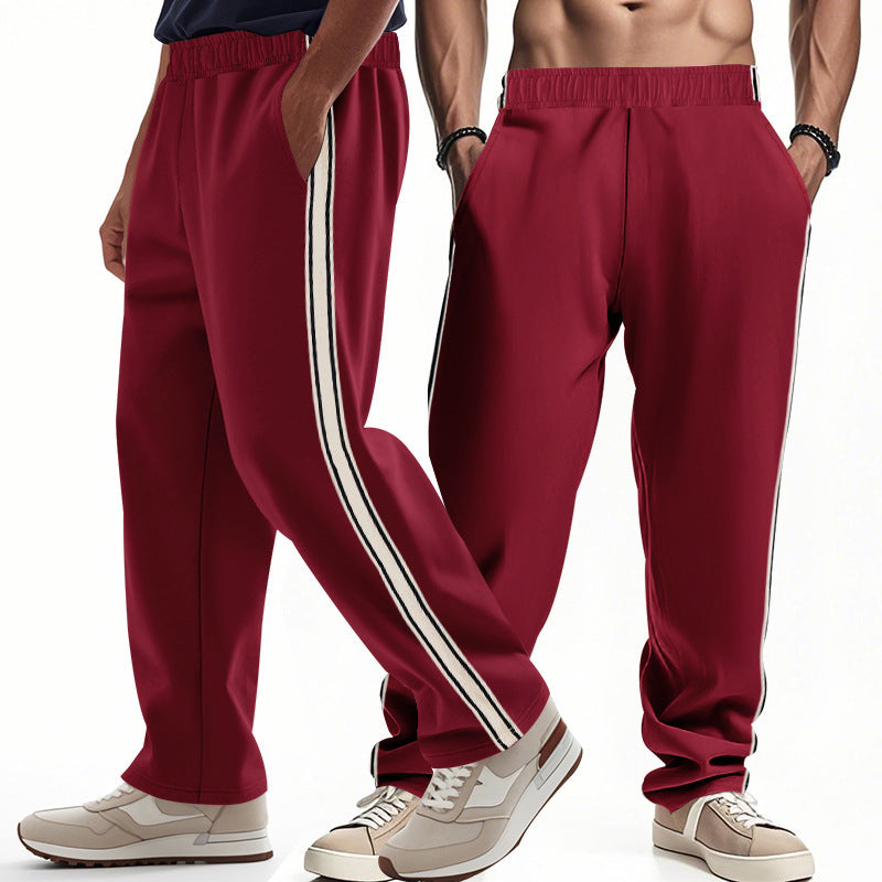 Herren Sportliche Freizeithose mit seitlichen Kontraststreifen Drune