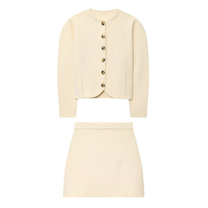 Damen eleganter Minirock mit hohem Bund und figurbetontem Design Drune