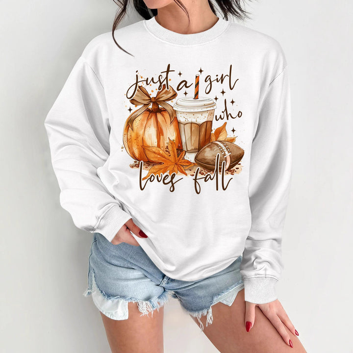 Damen Sweatshirt mit herbstlichem Motiv und inspirierendem Druck Drune